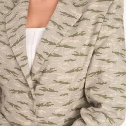 KIZI Printed Slim-Fit Single-Breasted Blazer image 2