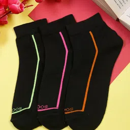 MUTAQINOTI Men Set Of 3 Assorted Ankle-Length Socks image 1