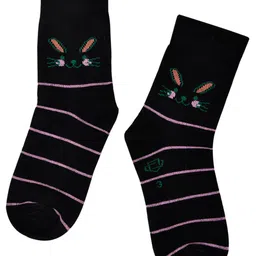 Dollar Socks Kids Pack Of 3 Patterned Assorted Cotton Calf-Length Socks image 2