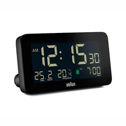 Braun Black Contemporary Rectangle Shaped Digital Alarm Clock image 2