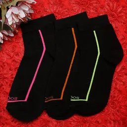 MUTAQINOTI Men Set Of 3 Assorted Ankle-Length Socks image 2