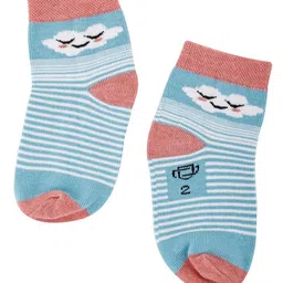 Dollar Socks Kids Pack Of 3 Assorted Patterned Cotton Ankle-Length Socks image 2