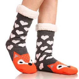 Alexvyan Women Patterned Calf Length Wool Socks image 3