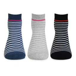 Bonjour Pack Of 3  Assorted Ankle Length Socks image 2