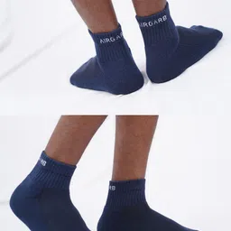 AIR GARB Pack Of 4 Patterned Ankle-Length Socks image 3
