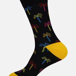 TOFFCRAFT Men Patterned Cotton Calf Length Socks image 4