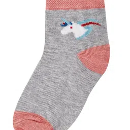 Dollar Socks Kids Pack Of 3 Assorted Patterned Cotton Ankle-Length Socks image 5