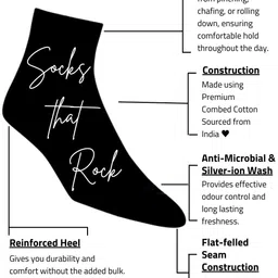 Dynamocks Unisex Red & Black Striped Ankle Length Socks image 5