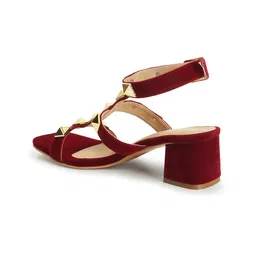 ICONICS Embellished Strappy Block Heels image 3