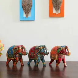 rhapsodically made Ethinic Elephant MDF Figurine-picture-45