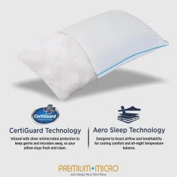 springfit Premium Micro 17 x 27 Inch Microfibre Sleeping Pillow (Pack of 4) image 5