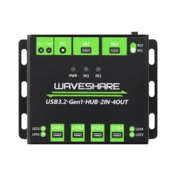 Waveshare Industrial Grade USB HUB Extending 4x USB 3.2 Ports with Switchable Dual Hosts image 3