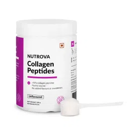 NUTROVA Collagen Peptides for Men & Women, Indias First Poultry Collagen Peptide, For Healthy Skin & Hair, Nails, Bones - Anti-Aging Supplement - Easy to Mix (300gm)-picture-18