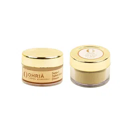 OHRIA Ayurveda Set of 2 Papaya & Yogurt Facial Cleanser & Lodhra Varcha Face Pack Combo image 1