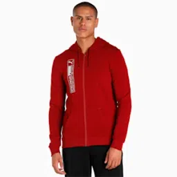Futuristic Logo Men's Slim Fit Hoodie-image-55