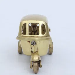 rhapsodically made Rickshaw Gold Brass Showpieces image 3