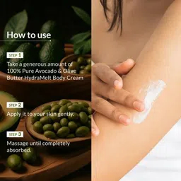 Lotus Botanicals Set Of 2 Pure Avocado & Olive Butter Hydra Melt Body Cream - 200 g Each image 4