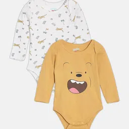 Broon Infant Boys Pack Of 2 Printed Organic Cotton Bodysuit-picture-39