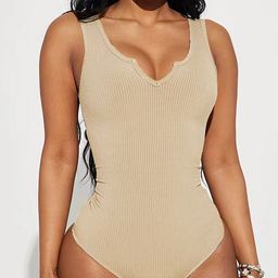 LULU & SKY Self Design Sleeveless Bodysuit-picture-45