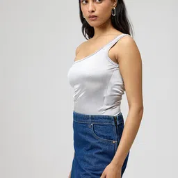 FREAKINS One Shoulder Cut Out Bodysuit image 5