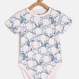 MINI KLUB Infants Boys Pack of 3 Printed Pure Cotton Rompers image 5