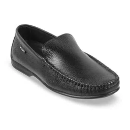 Mochi Men Textured Leather Comfort Insole Penny Driving Shoes image 3