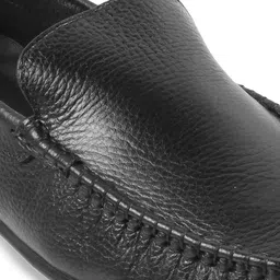 Mochi Men Textured Leather Comfort Insole Penny Driving Shoes image 2