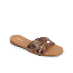 Colo Women Printed Open Toe Flats image 4