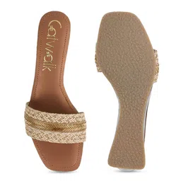 Catwalk Women Textured Open Toe Flats image 4