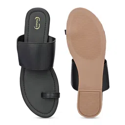 PANAHI Women Open One Toe Flats image 4