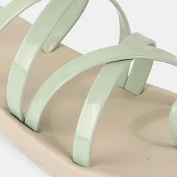 LEMON & PEPPER Women Strappy Open One Toe Flats image 3