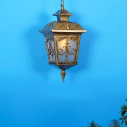 fos lighting Zeta Gold Gold Aluminium Hanging Light image 1