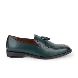 LOUIS STITCH Men Dual Tone Shade Square-Toe Formal Slip-Ons image 3