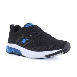 Sparx Men Black & Blue Mesh Running Non-Marking Shoes-picture-1