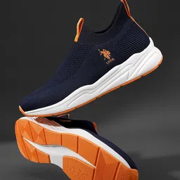 U.S. Polo Assn. Men Textured Walking Shoes image 1