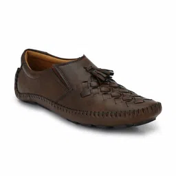 Prolific Men Brown Driving Shoes image 2