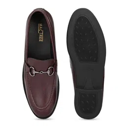 Mactree Men Cherry Brown Loafers Formal Shoes image 5