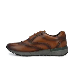 Delize Men Tan Solid Formal Brogues image 5