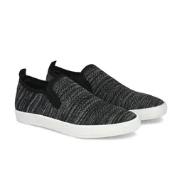 Roadster Men Woven Design Lightweight Slip-On Sneakers image 4