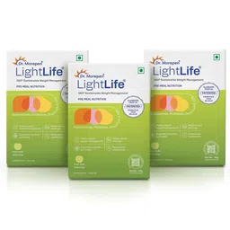 Dr. Morepen LightLife Pre-Meal Nutrition, 10 sachets/pack Green Apple (Pack of 3)-image-17