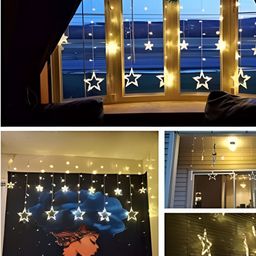 SPARK WORLD Yellow Star Shaped String Lights-picture-12