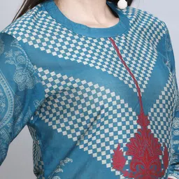 KIDAR Woven Design Straight Kurti image 2