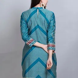 KIDAR Woven Design Straight Kurti image 5