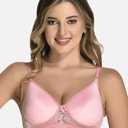 StyFun Floral Lace Full Coverage All Day Comfort Lightly Padded Non-Wired Everyday Bra-image-13