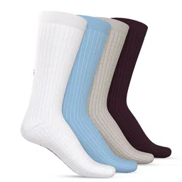 TalkingSox Unisex Pack Of 4 Striped Calf Length Socks image 1