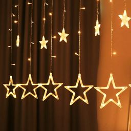 SPARK WORLD Yellow Star Shaped String Lights-picture-31