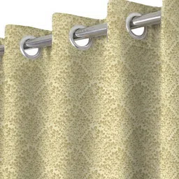 Parda Sansar Green 2 Pieces Ethnic Motifs Room Darkening Window Curtain image 3