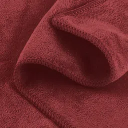 YK Pack of 2 Maroon Microfiber Solid 450 GSM Hand Towel image 5
