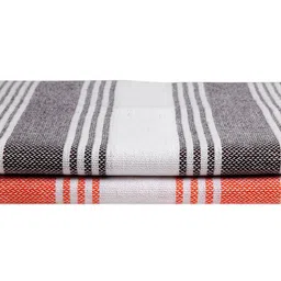 Arrabi Set Of 2 Striped 210 GSM Cotton Bath Towels image 3
