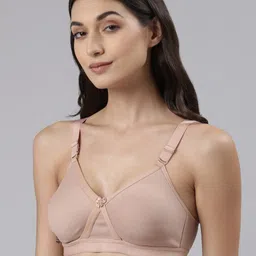 Dollar Missy Pack of 2  Cotton Wire-Free Crossover Support Bra image 2